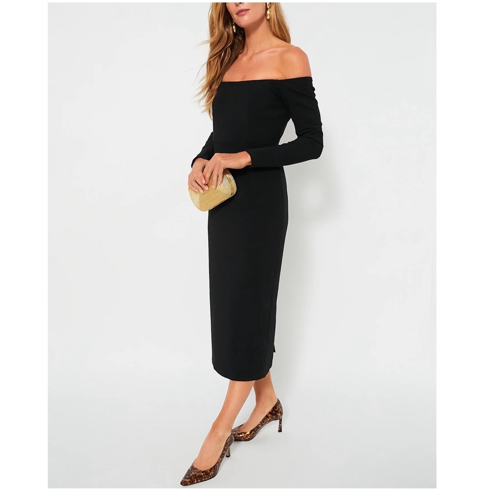 TUCKERNUCK Black Off the Shoulder Alva Dress - Picture 2 of 11